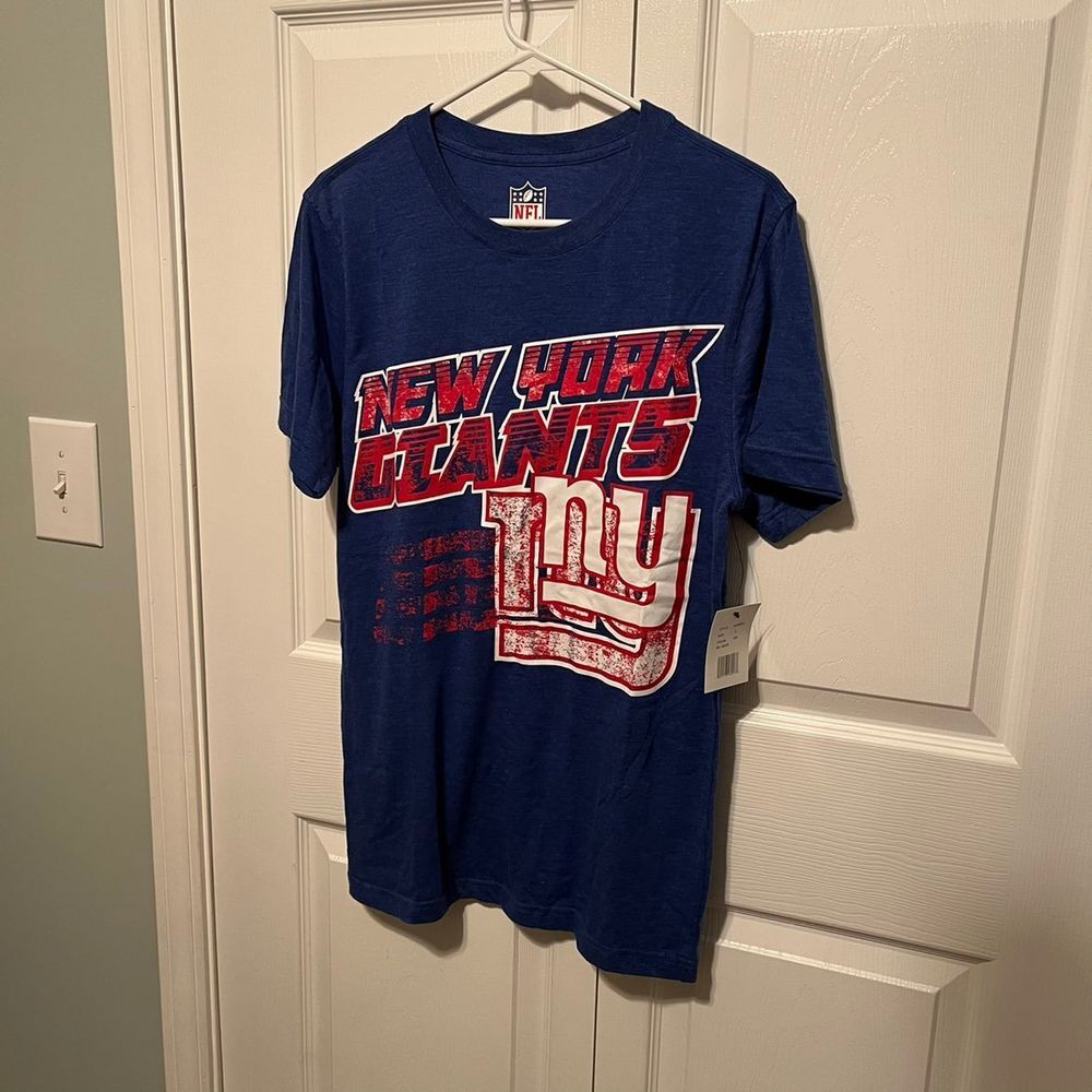 NFL New York Giants Mens Size Small Blue Shirt T-Shirt Short Sleeve NEW